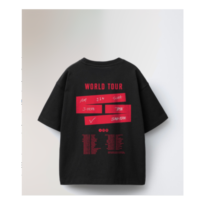 CAMISETA BTS WORLD TOUR (NEGRA)
