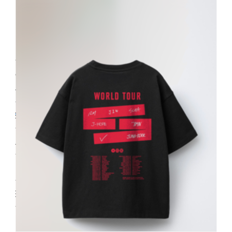 CAMISETA BTS WORLD TOUR (NEGRA)