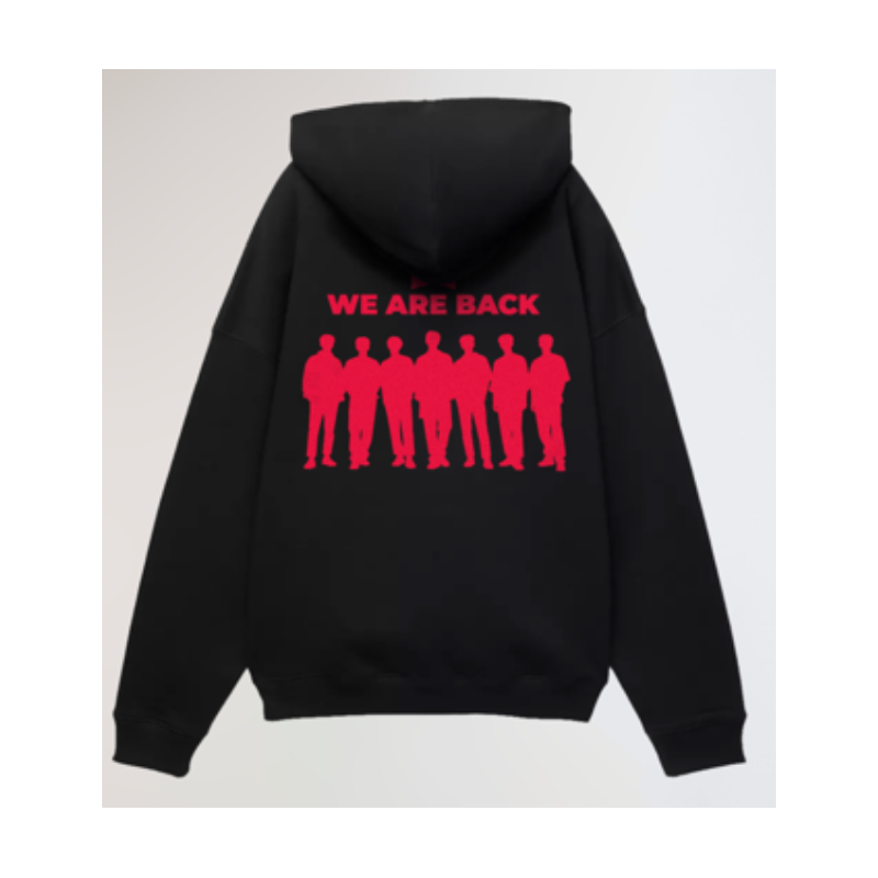 SUDADERA BTS WE ARE BACK NEGRA