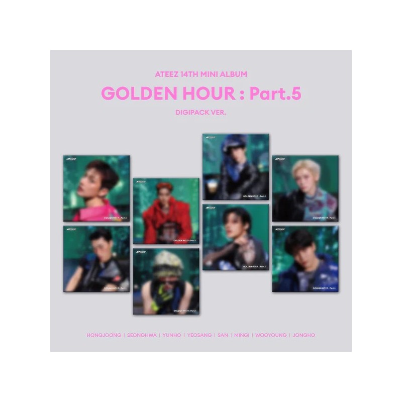 (PRE-ORDER) ATEEZ - GOLDEN HOUR : Part.5 (Digipack)
