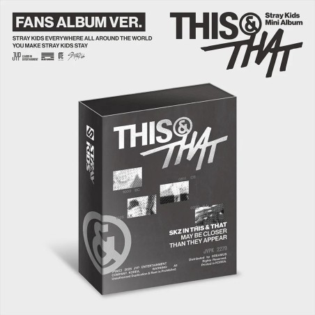 (PRE-ORDER) STRAY KIDS - THIS & THAT (FANS VERSION)